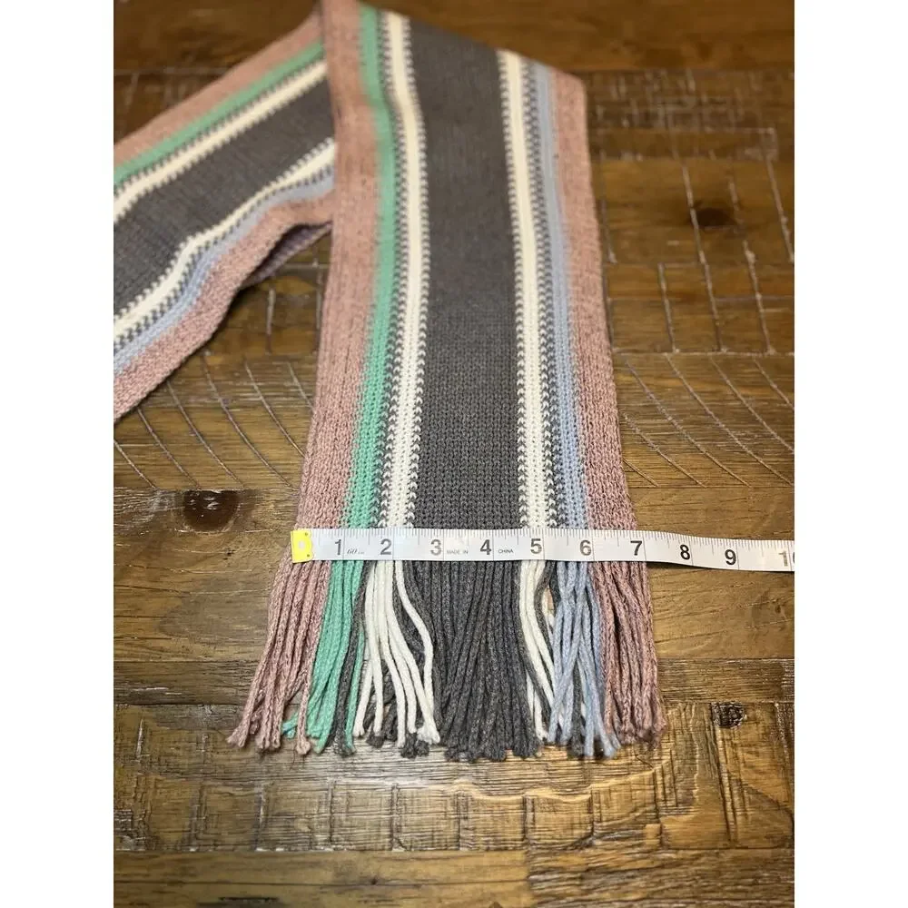 New York & Company Colorful Women’s Scarf EUC Fringe